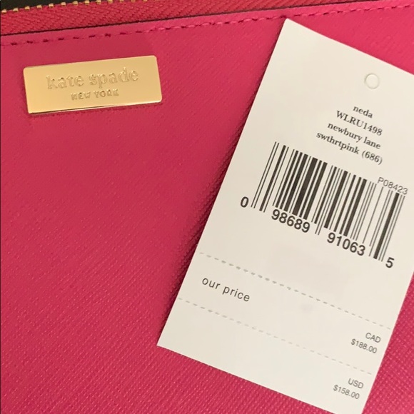 SOLD❤️Kate Spade Pink Neda Newbury Lane Wallet - Picture 4 of 4